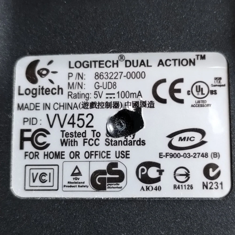 Logitech dual action